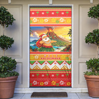 Hawaii Volcano Christmas Door Cover Have An Explosive Christmas LT05 Red - Polynesian Pride
