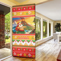 Hawaii Volcano Christmas Door Cover Have An Explosive Christmas LT05 - Polynesian Pride