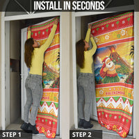 Hawaii Volcano Christmas Door Cover Have An Explosive Christmas LT05 - Polynesian Pride