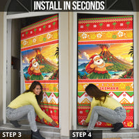 Hawaii Volcano Christmas Door Cover Have An Explosive Christmas LT05 - Polynesian Pride