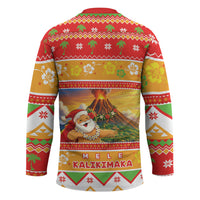 Hawaii Volcano Christmas Hockey Jersey Have An Explosive Christmas