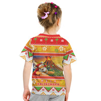 Hawaii Volcano Christmas Kid T Shirt Have An Explosive Christmas LT05 - Polynesian Pride