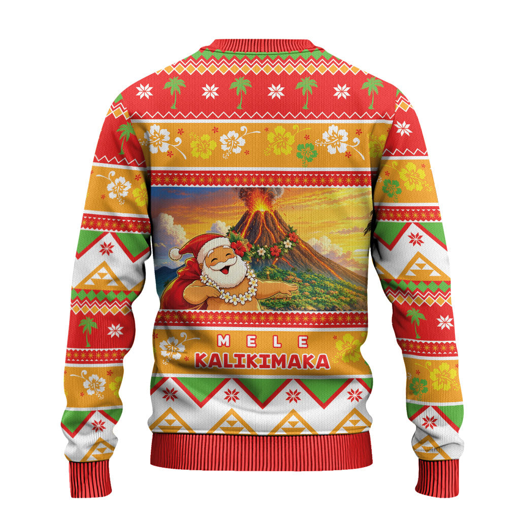 Hawaii Volcano Christmas Ugly Christmas Sweater Have An Explosive Christmas