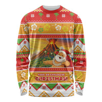 Hawaii Volcano Christmas Long Sleeve Shirt Have An Explosive Christmas