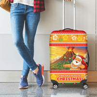 Hawaii Volcano Christmas Luggage Cover Have An Explosive Christmas LT05 - Polynesian Pride