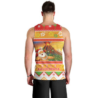 Hawaii Volcano Christmas Men Tank Top Have An Explosive Christmas LT05 - Polynesian Pride