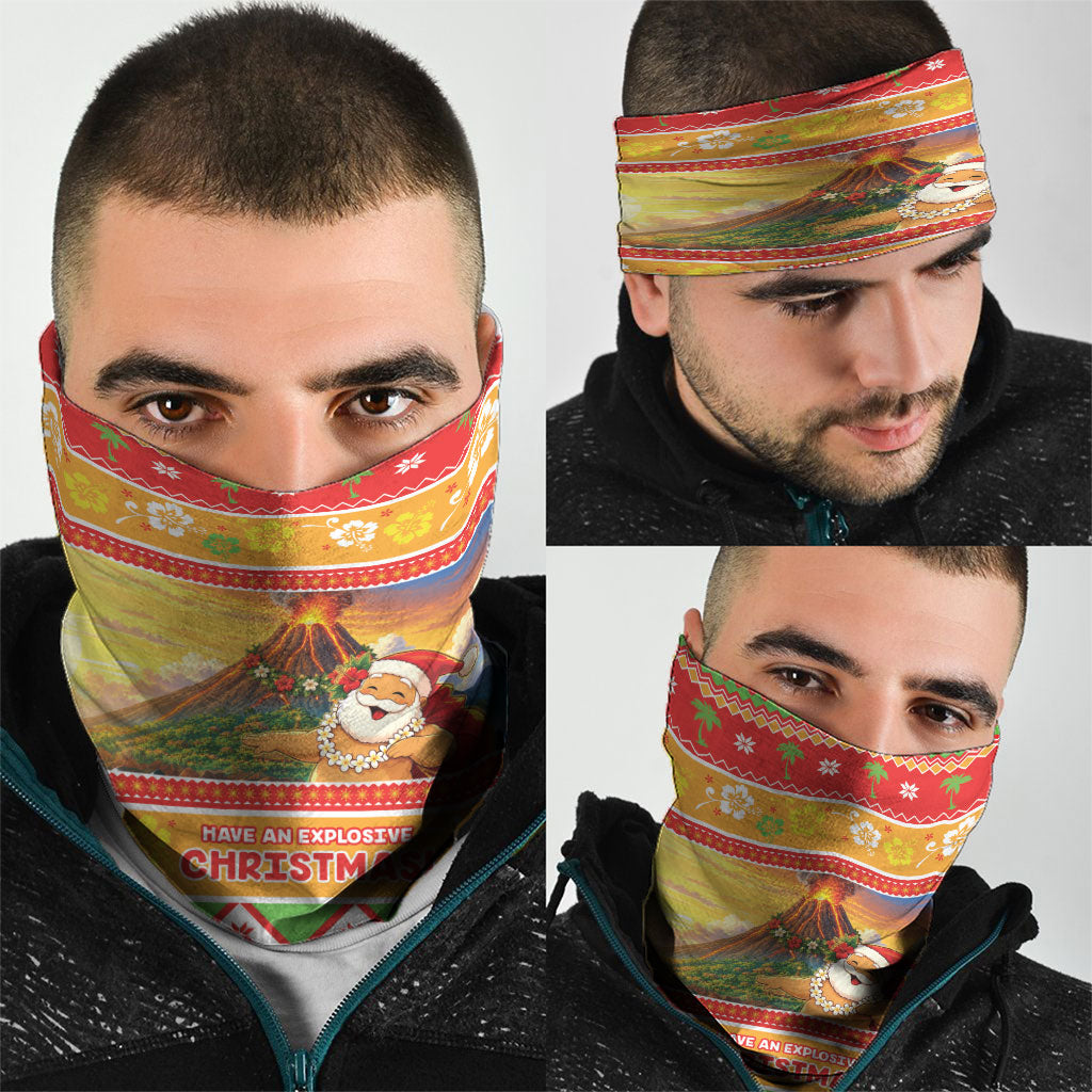 Hawaii Volcano Christmas Neck Gaiter Have An Explosive Christmas LT05 - Polynesian Pride