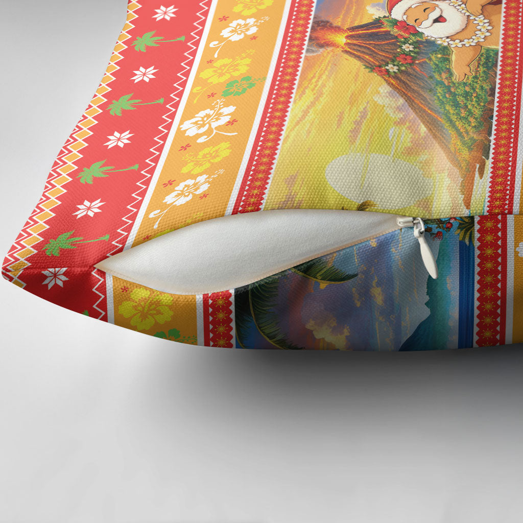 Hawaii Volcano Christmas Pillow Cover Have An Explosive Christmas LT05 - Polynesian Pride