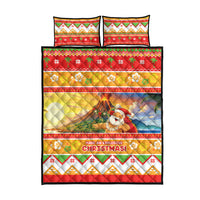 Hawaii Volcano Christmas Quilt Bed Set Have An Explosive Christmas LT05 - Polynesian Pride