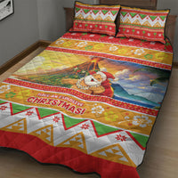 Hawaii Volcano Christmas Quilt Bed Set Have An Explosive Christmas LT05 - Polynesian Pride
