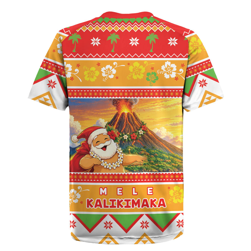 Hawaii Volcano Christmas Rugby Jersey Have An Explosive Christmas LT05 - Polynesian Pride