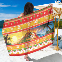 Hawaii Volcano Christmas Sarong Have An Explosive Christmas LT05 One Size 44 x 66 inches Red - Polynesian Pride