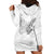 Lung Cancer Awareness Hoodie Dress Never Give Up Polynesian Style LT05 - Polynesian Pride