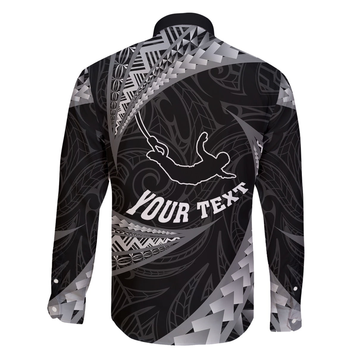 Personalised New Zealand Bungy Jumping Family Matching Long Sleeve Bodycon Dress and Hawaiian Shirt Maori Pattern LT05 - Polynesian Pride