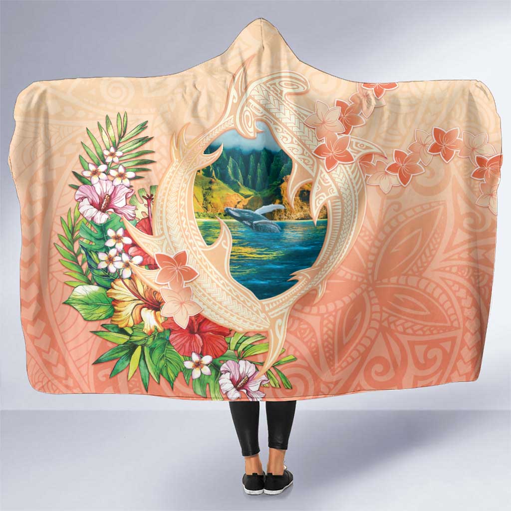 Hawaii Kauai Na Pali Coast Landscape Hooded Blanket