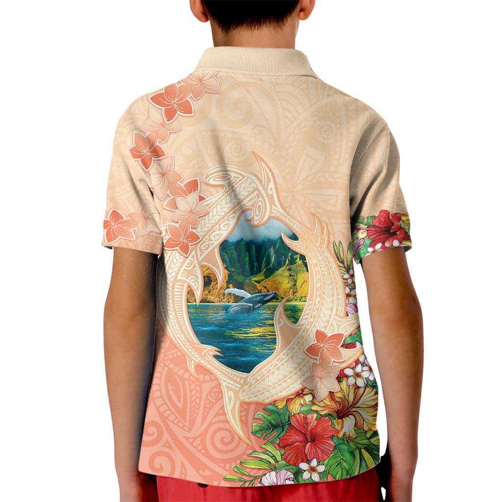 Hawaii Kauai Na Pali Coast Landscape Kid Polo Shirt LT05 - Polynesian Pride