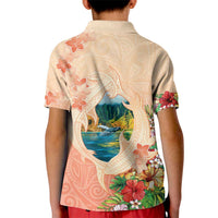 Hawaii Kauai Na Pali Coast Landscape Kid Polo Shirt LT05 - Polynesian Pride