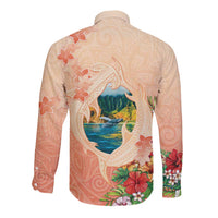 Hawaii Kauai Na Pali Coast Landscape Long Sleeve Button Shirt LT05 - Polynesian Pride
