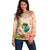 Hawaii Kauai Na Pali Coast Landscape Off Shoulder Sweater