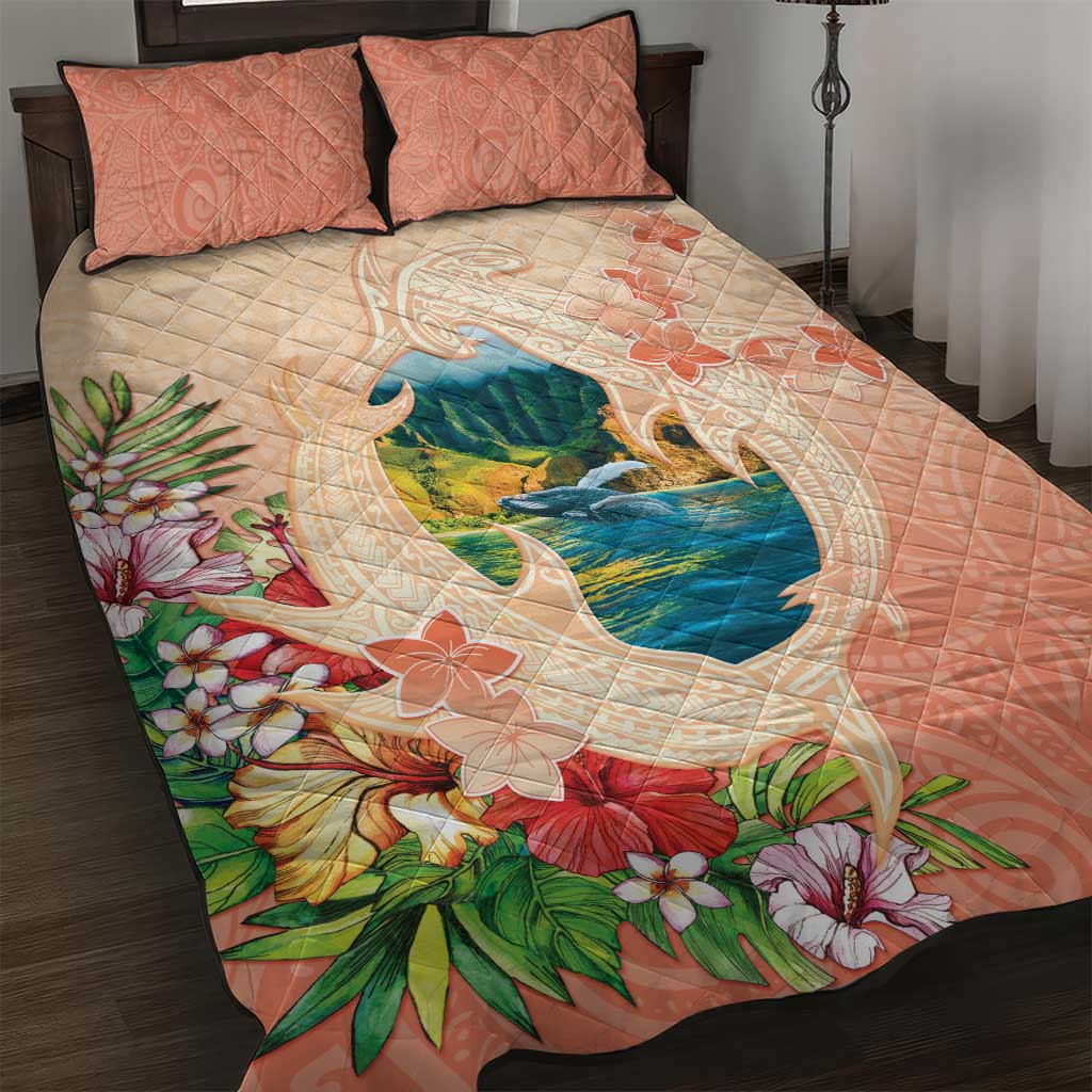 Hawaii Kauai Na Pali Coast Landscape Quilt Bed Set