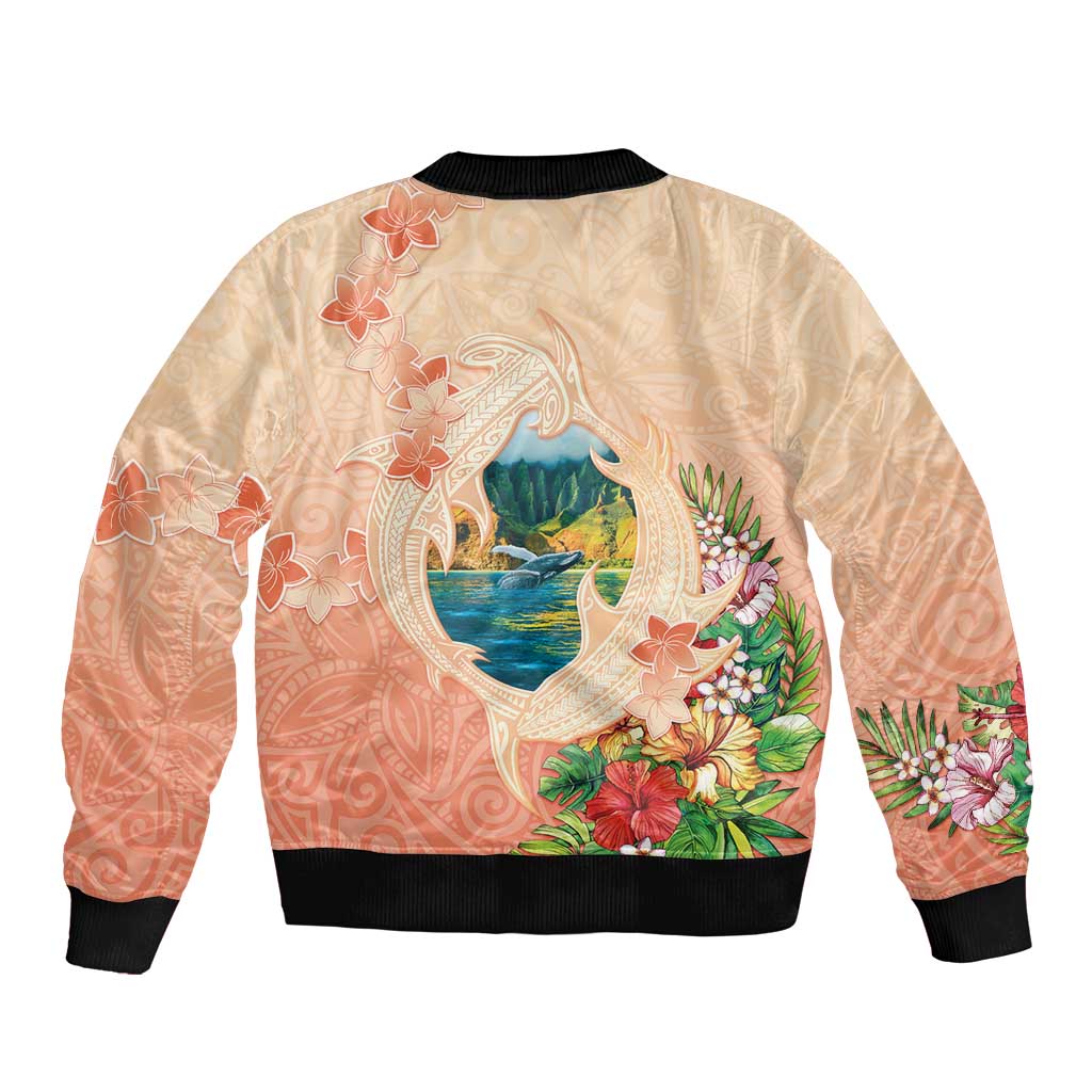Hawaii Kauai Na Pali Coast Landscape Sleeve Zip Bomber Jacket LT05 - Polynesian Pride