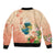 Hawaii Kauai Na Pali Coast Landscape Sleeve Zip Bomber Jacket