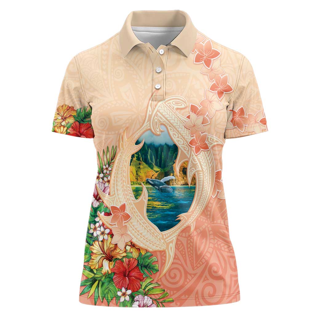 Hawaii Kauai Na Pali Coast Landscape Women Polo Shirt