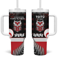 Aotearoa Toitu He Whakaputanga Tumbler With Handle Toitu Te Tiriti O Waitangi