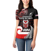 Aotearoa Toitu He Whakaputanga Women Polo Shirt Toitu Te Tiriti O Waitangi LT05 - Polynesian Pride