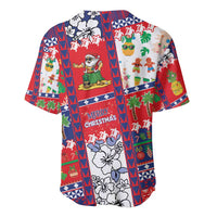 Wallis And Futuna Christmas Baseball Jersey Festive Beach Vibes - Polynesian Pride