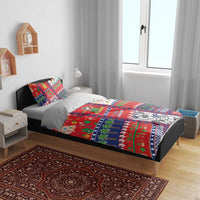 Wallis And Futuna Christmas Bedding Set Festive Beach Vibes - Polynesian Pride