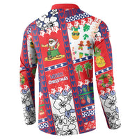 Wallis And Futuna Christmas Button Sweatshirt Festive Beach Vibes - Polynesian Pride