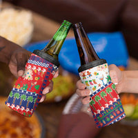 Wallis And Futuna Christmas 4 in 1 Can Cooler Tumbler Festive Beach Vibes - Polynesian Pride