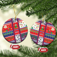 Wallis And Futuna Christmas Ceramic Ornament Festive Beach Vibes - Polynesian Pride