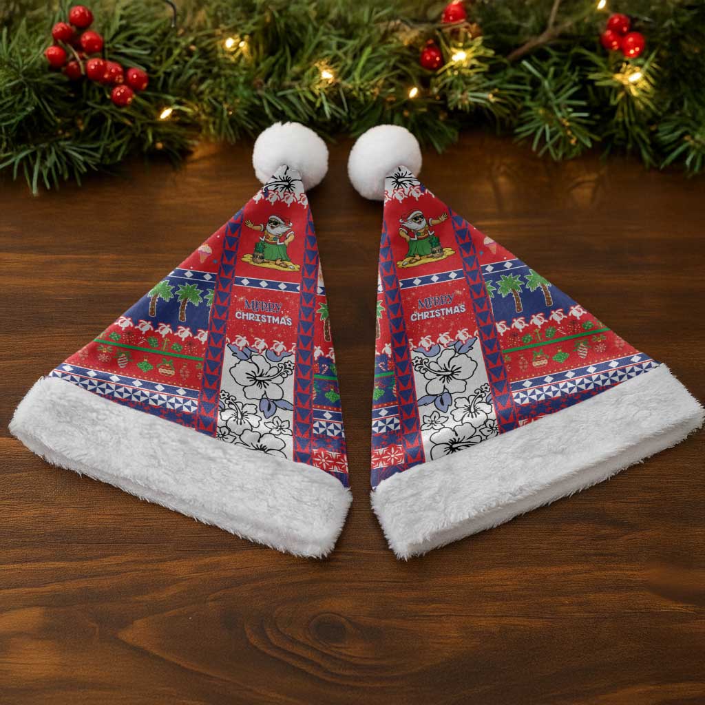 Wallis And Futuna Christmas Santa Hat Festive Beach Vibes - Polynesian Pride