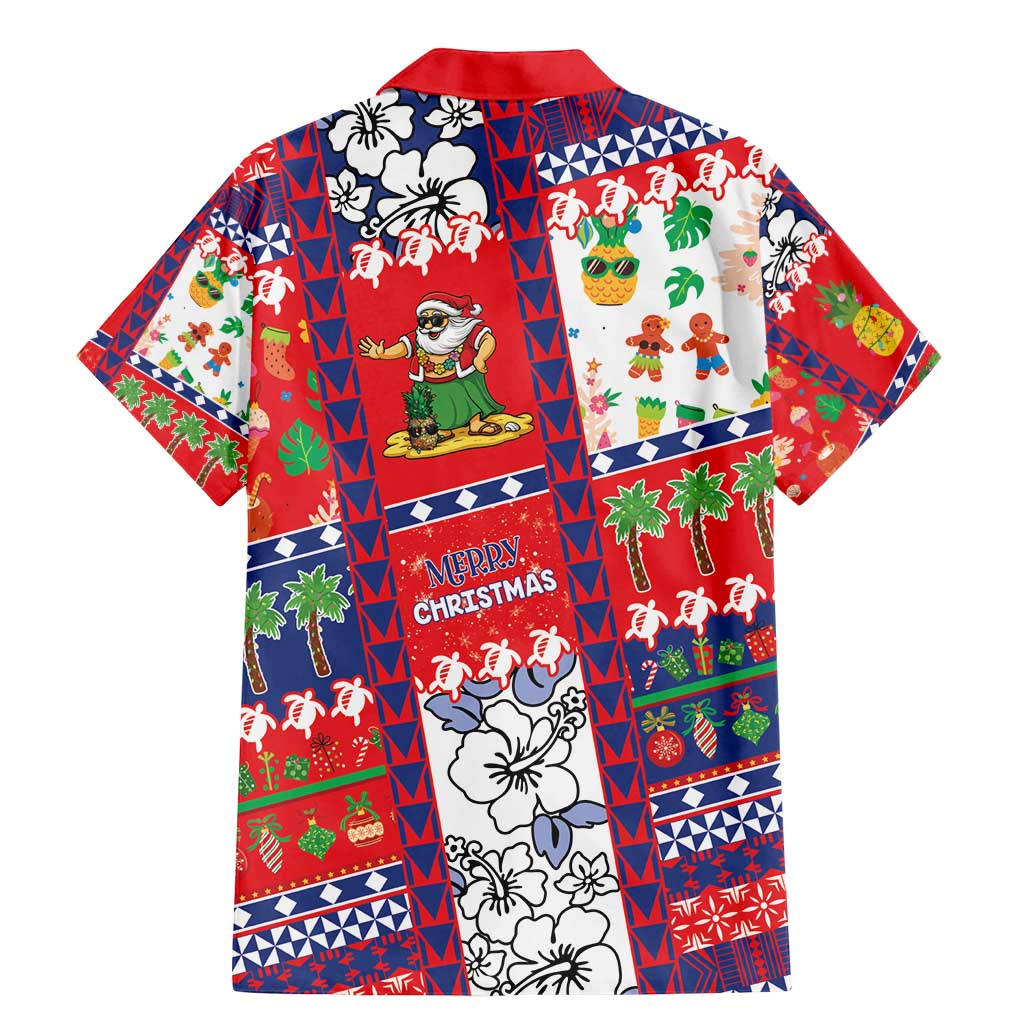 Wallis And Futuna Christmas Family Matching Mermaid Dress and Hawaiian Shirt Festive Beach Vibes - Polynesian Pride