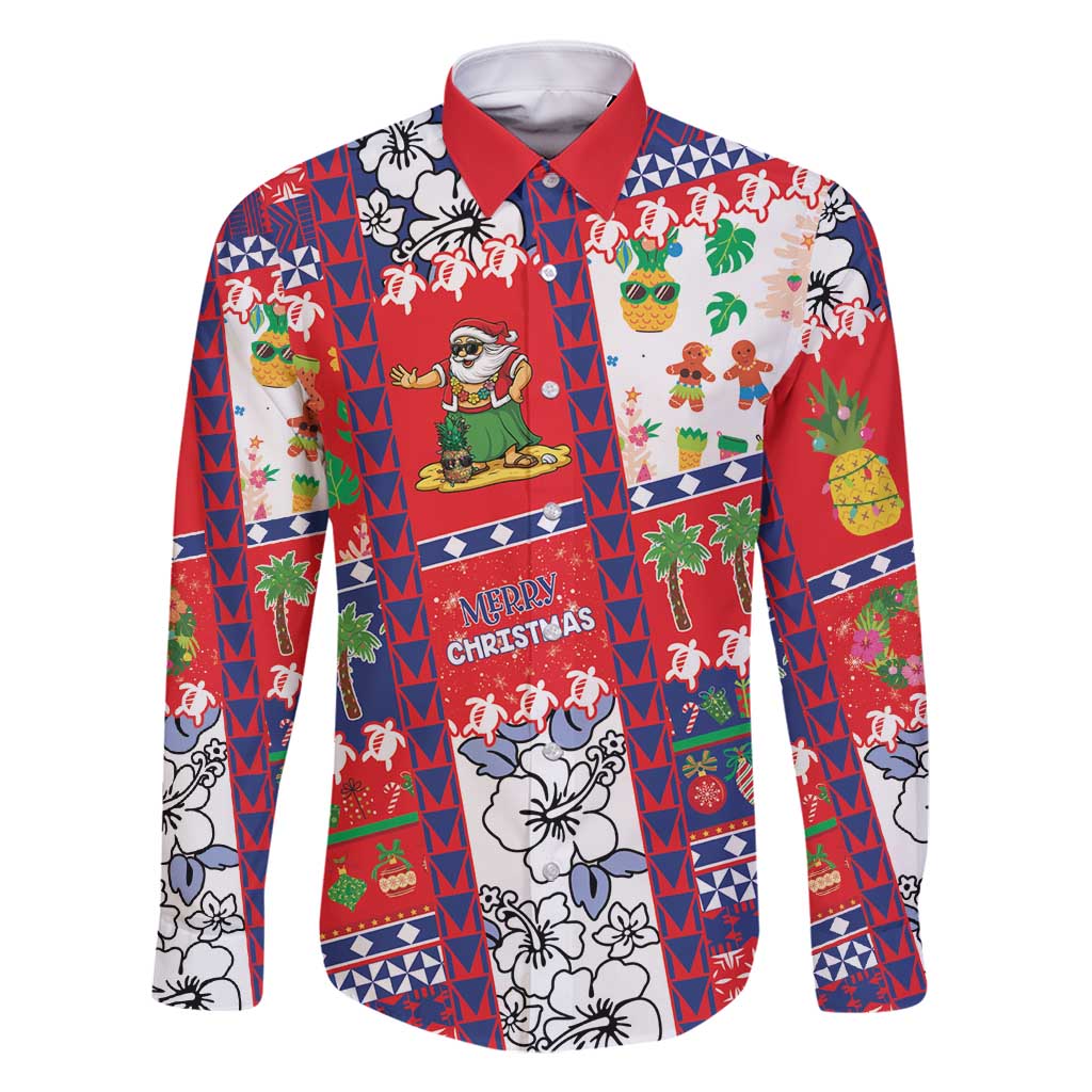 Wallis And Futuna Christmas Family Matching Mermaid Dress and Hawaiian Shirt Festive Beach Vibes - Polynesian Pride