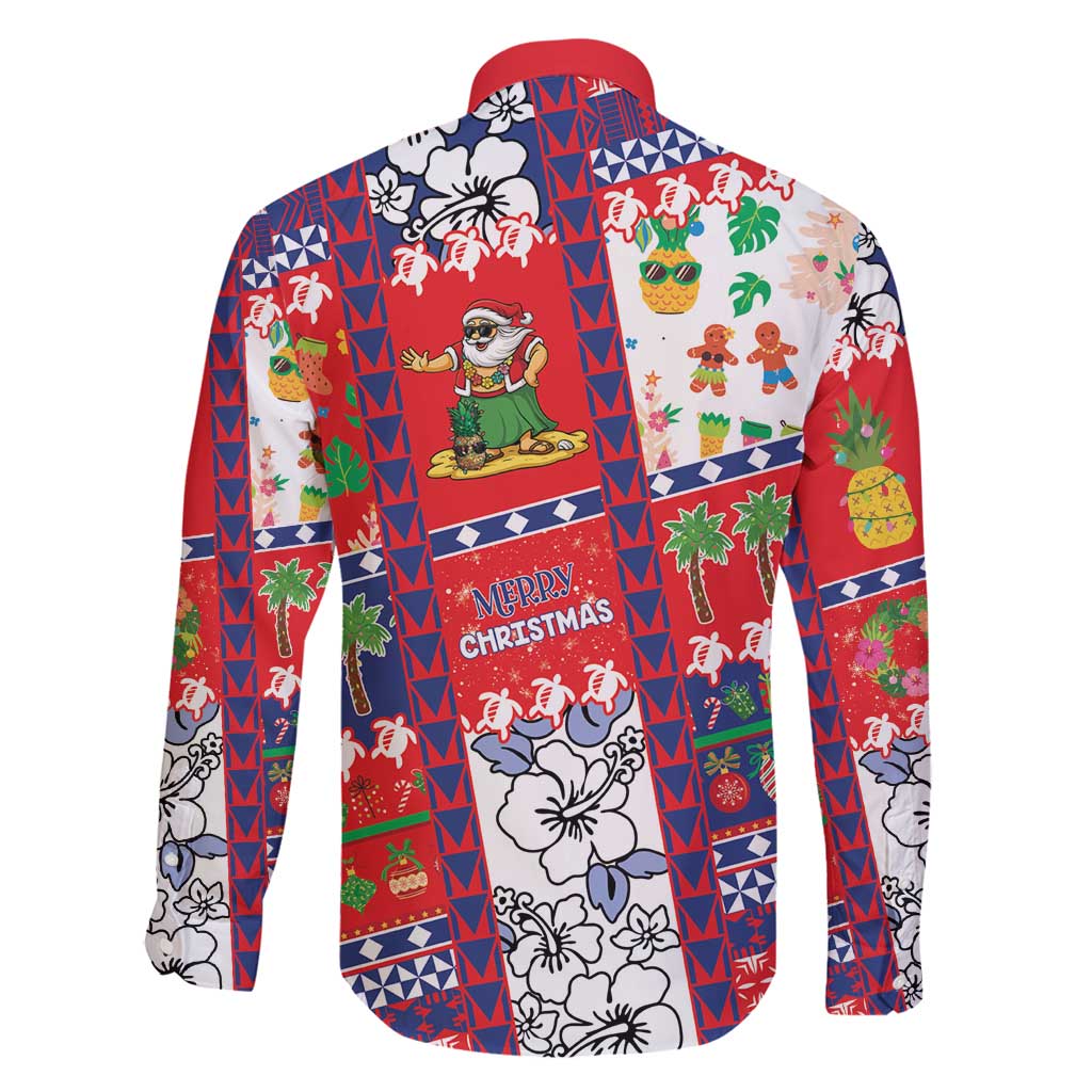 Wallis And Futuna Christmas Family Matching Puletasi and Hawaiian Shirt Festive Beach Vibes - Polynesian Pride