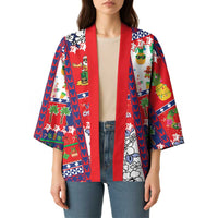 Wallis And Futuna Christmas Kimono Festive Beach Vibes - Polynesian Pride