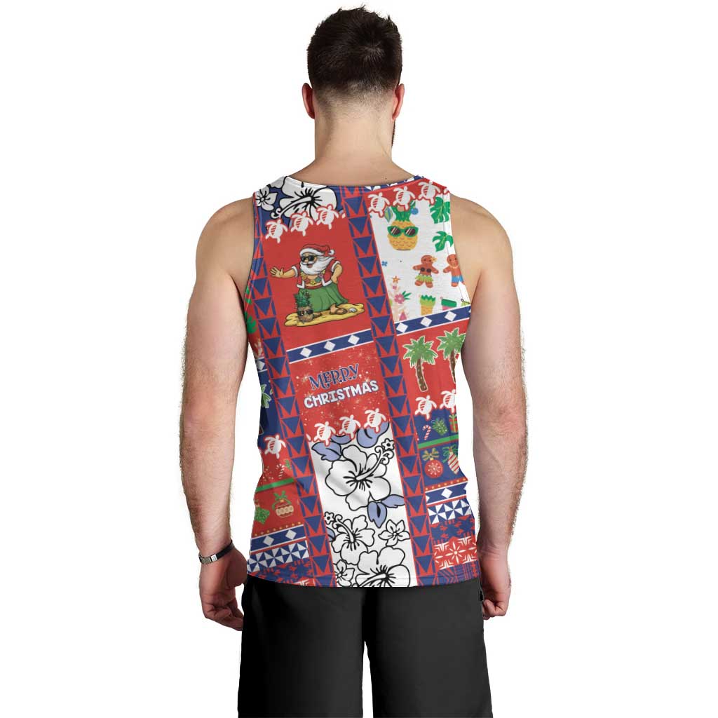 Wallis And Futuna Christmas Men Tank Top Festive Beach Vibes - Polynesian Pride