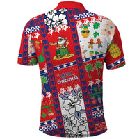 Wallis And Futuna Christmas Polo Shirt Festive Beach Vibes - Polynesian Pride