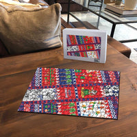 Wallis And Futuna Christmas Puzzle Festive Beach Vibes - Polynesian Pride