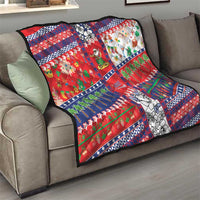 Wallis And Futuna Christmas Quilt Festive Beach Vibes - Polynesian Pride