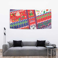 Wallis And Futuna Christmas Tapestry Festive Beach Vibes - Polynesian Pride
