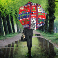 Wallis And Futuna Christmas Umbrella Festive Beach Vibes - Polynesian Pride