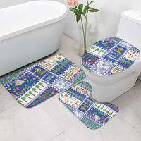 Northern Mariana Islands Christmas Bathroom Set Festive Beach Vibes - Polynesian Pride