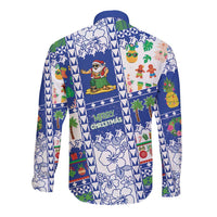 Northern Mariana Islands Christmas Long Sleeve Button Shirt Festive Beach Vibes - Polynesian Pride