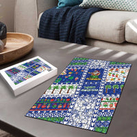 Northern Mariana Islands Christmas Puzzle Festive Beach Vibes - Polynesian Pride