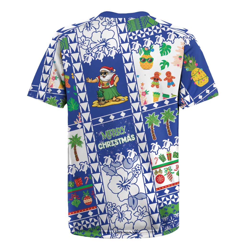 Northern Mariana Islands Christmas Rugby Jersey Festive Beach Vibes - Polynesian Pride