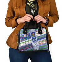 Northern Mariana Islands Christmas Shoulder Handbag Festive Beach Vibes - Polynesian Pride